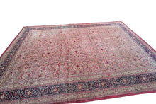 Load image into Gallery viewer, 11x17ft Antique Fine Geometric Rug Fine Rug 341cm x 519cm C.1870 Pink