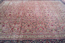 Load image into Gallery viewer, 11x17ft Antique Fine Geometric Rug Fine Rug 341cm x 519cm C.1870 Pink