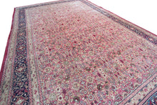 Load image into Gallery viewer, 11x17ft Antique Fine Geometric Rug Fine Rug 341cm x 519cm C.1870 Pink