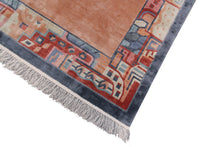 Load image into Gallery viewer, 8x12 Vintage Art Nouveau Silk Rug Fine Organic Silk 246cm x 361cm
