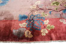 Load image into Gallery viewer, 9x12 Rare Antique Art Deco Rug Chinese Rug Tree of Life Rug 267cm x 346cm 1920
