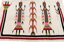 Load image into Gallery viewer, 4x6 Yei Navajo Style Rug Fine Handwoven Rug Antique Tapestry 119cmx170cm 1940
