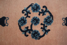 Load image into Gallery viewer, 2x3 Antique Peking Rug Chinese Art Deco Rug Pink Purple Handmade Chinese Rug 2x3
