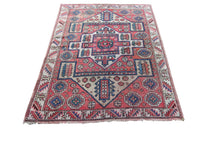 Load image into Gallery viewer,  5x6 Antique Turkish Bergama Rug Kazak Collectors Rug Pink 147cmx178cm C.1890

