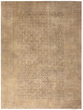 Load image into Gallery viewer,  9x12 Rare Antique Malayerr Rug Beige All Over Tonal Exceptional Fine 1920
