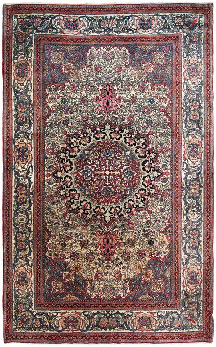 1880 Rare Fine Antique 4x7Exceptional Traditional Rug 135cmx208cm Fine 