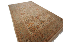 Load image into Gallery viewer, 9x12 Vintage Authentic Turkish Oushak Rug Rare Arts &amp; Crafts Beige 269cmx350cm 
