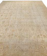 Load image into Gallery viewer, 12x15 Auhtentic Antique Turkish Oushak Geometric  muted  366 x 442cm c.1880
