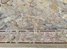 Load image into Gallery viewer, 9x9 Vintage French Aubusson Tapestry Rug Art Nouveau Bold  Square 256cm x 285cm
