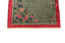 Load image into Gallery viewer, 4x6 Rare Tree of Life Antique Art Deco Rug Chinese Rug Antique Chinese Rug 1920
