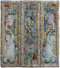 Load image into Gallery viewer, 3x3 Extraordinaire Antique French Tapestry Louis XVI Beauvais 89x88cm Silk 18c.
