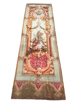 Load image into Gallery viewer, 1920 Antique French Aubusson Tapestry Rug Floral Vase Runner 3x10 1880 97x287cm
