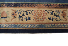 Load image into Gallery viewer, 9X12 Antique Peking Rug Chinese Art Deco Rug 274cmX348cm Handmade Blue C.1920
