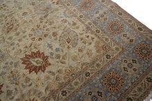 Load image into Gallery viewer, 10x14 Vintage Oushak Rug Mahhal Blue Rug Handmade Rug Beige Blue
