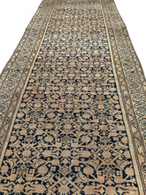Load image into Gallery viewer, Antique Geometric Tribal Rug Handmade Runner Rug 1890 4x10ft 107cm x 295cm
