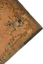 Load image into Gallery viewer,  5X8 Antique French Tapestry Fine Wool &amp; Silk Beige C.1870 158cm x249cm 

