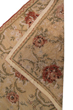 Load image into Gallery viewer, Vintage Tapestry European Needlepoint Beige 4x6 1960 Allover Geometric Rug
