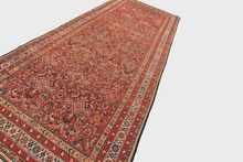 Load image into Gallery viewer, 6x14 Antique Ferregan Feregan Rug Geometric Overall Handmade Rug Rust 1900 
