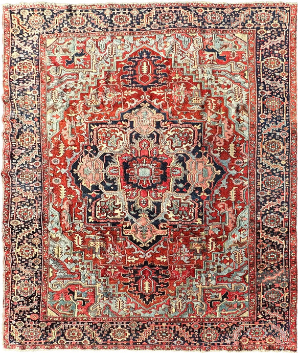 Antique Handmade Rug Carpet Traditional Rug 8x11 Wool Rug 244cm x 325cm