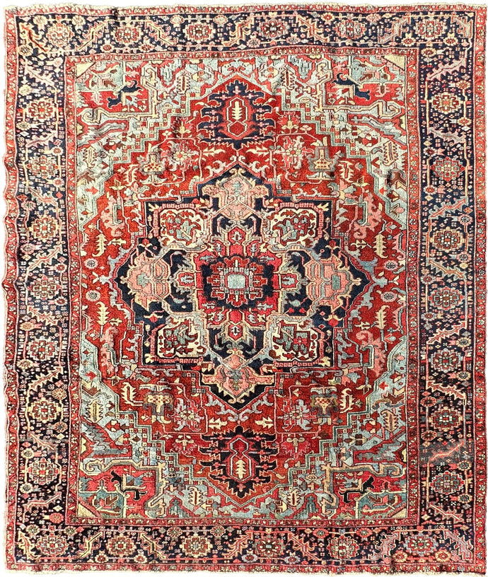 Antique Handmade Rug Carpet Traditional Rug 8x11 Wool Rug 244cm x 325cm