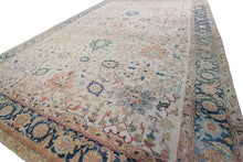 Load image into Gallery viewer,  13x19 Antique Serrappi Herriz Rug Rare Geometric Ivory C.1920 Rug 406cmx570cm  
