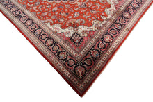 Load image into Gallery viewer, 7x10 Fine Silk Qumm Silk Ghhomm rug 100% Silk  foundation  Handmade Vintage Rug
