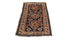 Load image into Gallery viewer, 3x5 Authentic Antique Caucasian Shirvan Rug Geometric Wool Foundation C.1890
