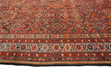 Load image into Gallery viewer, 6x14 Antique Ferregan Feregan Rug Geometric Overall Handmade Rug Rust 1900 
