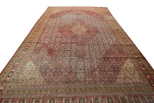 Load image into Gallery viewer, 10&#39;x14&#39; Pre-1900 Antique Oritental Rug Artisan Handmade ©&quot;Shabby Chic Pile 1880
