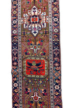 Load image into Gallery viewer, Rare Antique Herizz Runner Antique Handmade Rug Serappi 3x18 94cm x 531cm

