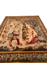 Load image into Gallery viewer, 6x6 Antique French Aubusson Tapestry Hermes Mercury Wool &amp; Silk Square 176x178cm
