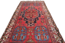 Load image into Gallery viewer, 4x6 Rare Fine Antique Handmade Caucasian Rug Shirvan Rug Tribal Blue 1940
