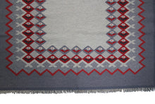 Load image into Gallery viewer, Vintage European Rug Hand Woven Geometric Tapestry 6x9 183cm x 275cm
