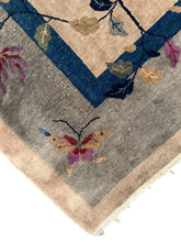 Load image into Gallery viewer,  9x12 Tree of Life Walter Nichols Antique Chinese Art Deco Rug 275x351cm c.1920

