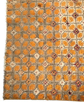 Load image into Gallery viewer, 3x5Rare Antique Tibetan Rug Fine Carpet Gold Circa 1900 Rug
