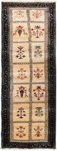 Load image into Gallery viewer, 3x10 Gorgeous Art Deco Runner Boho Runner Quality Handmade Area Rug Ivory Runner
