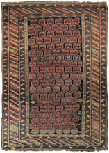Load image into Gallery viewer, 4X6 Authentic Antique Caucasian Shirvan Rug Kuba Blue 117cmX173cm c.1880
