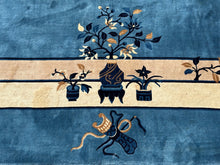 Load image into Gallery viewer, 11x18 Vintage Art Deco Chinese Rug High Quality Peking  343cm x 548cm Blue
