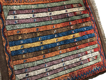 Load image into Gallery viewer, 2x2 Rare Fine Antique Yastic Collector  Turkish Hereke Rug Multi Striped C.1900
