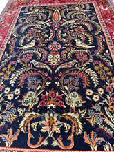 Load image into Gallery viewer, 4x6 Antique Traditional oriental Tree of Life Rug Authentic Rug 117cm x 170cm
