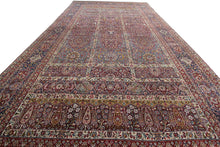 Load image into Gallery viewer, 12&#39;x20&#39; Exceptional Antique Handmade Rug Vase Masterpiece Purple Red Kork 1890
