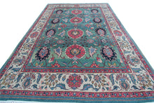 Load image into Gallery viewer, 10x13 Incredible Vintage Handmade Area Rug Teal 294cmx389cm Green 
