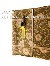 Load image into Gallery viewer, Vintage Rug Fine Tibetan Rug Handmade Rug Olive Gold 2x4 C.1970 2&#39;x4&#39; rug
