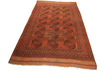 Load image into Gallery viewer, 8x11 Antique Turkoman Ersari Main Rug Fine Afghan  Boho Rug 236cmx335cm c.1880
