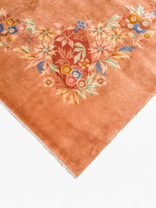 10x13 Antique Art Deco Rug Handmade Chinese Rug  1920 298cm x 386cm