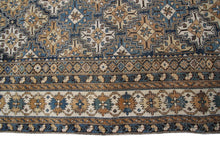 Load image into Gallery viewer, 4x5 Antique Shirvan Caucasian Rug Tribal Geometric Rug 122cmx147cm Blue C.1880
