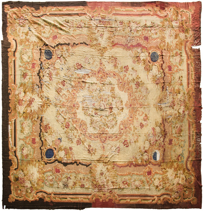 17x21 Antique French Charles x Aubusson 