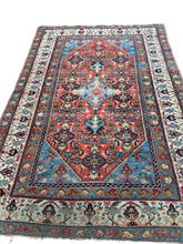 Load image into Gallery viewer, 5x6 Antique Traditional Oriental Rug Exceptionally fine Rug 153cm x 191cm C.1890
