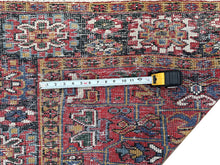 Load image into Gallery viewer, Antique Herriz Serrapi Rug Geometric 9x11 Handmade Red Rug  265cmx336cm C. 1940
