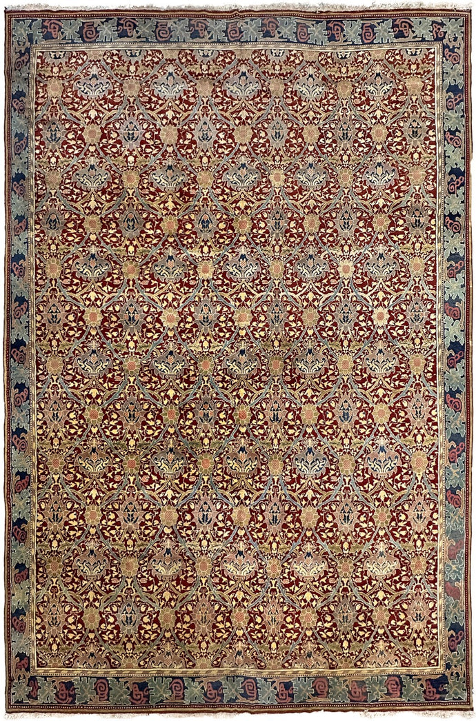Arts & Crafts Rare Vintage Rug European Donegal 13'x20' 401x610cm c.1940